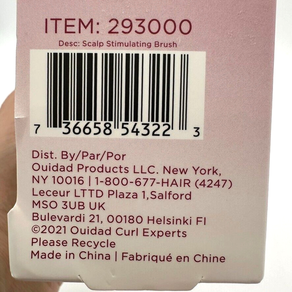 Ouidad Curl Scalp Brush BYE BYE BUILDUP 3.4 oz Scalp Stimulating Beauty Tool New - Picture 7 of 7